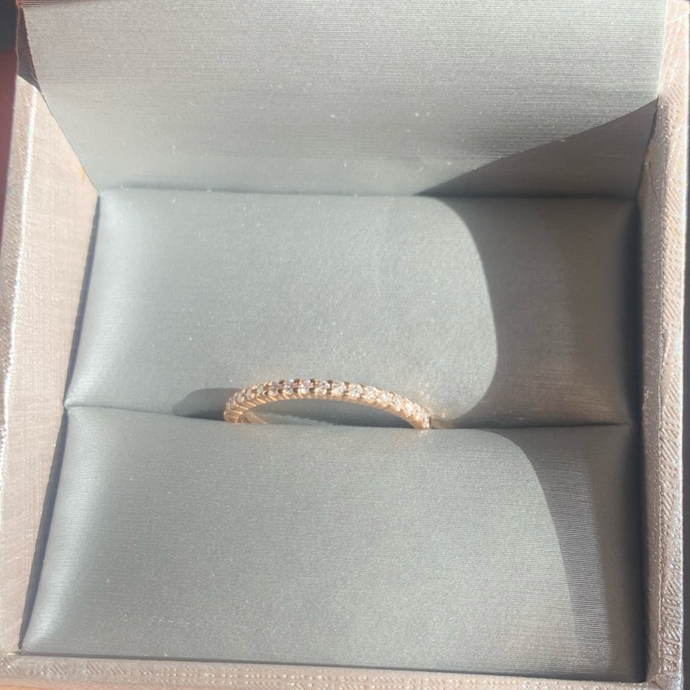 Rose Gold Diamond Band